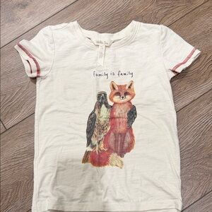 Matilda Jane Cream Shirt with Animal Design